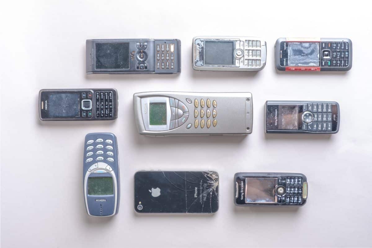 broken cellphones