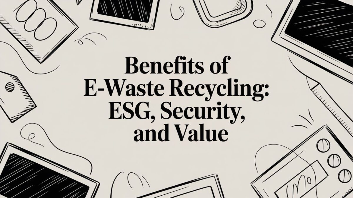 benefits of e-waste recycling: ESG, security, and value, Green Atlanta 404-666-4633 Commercial Services 