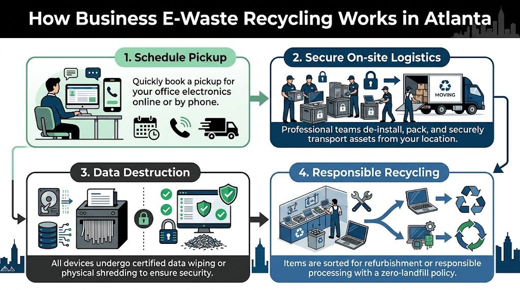 Atlanta GA Guide to Business Electronics Recycling, 404-666-4633