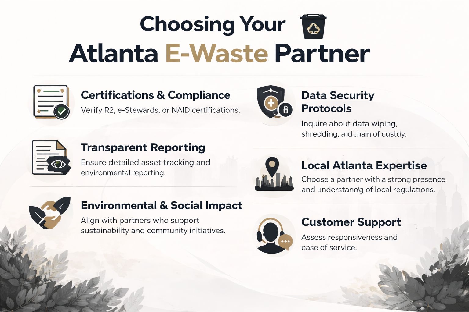 Atlanta Office Computer Disposal Services: Atlanta Office, 404-666-4633