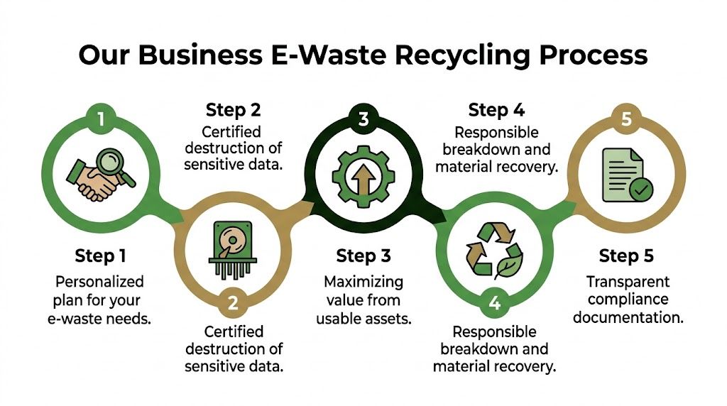Business Electronics Recycling Services Atlanta GA, 404-666-4633