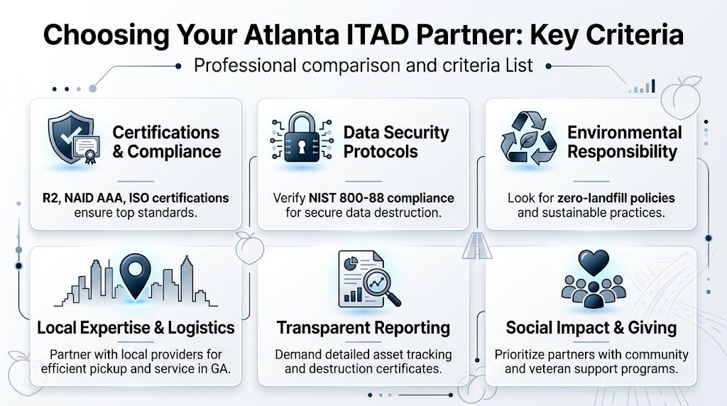 Data Center Equipment Recycling Atlanta GA: ESG Solutions, 404-666-4633