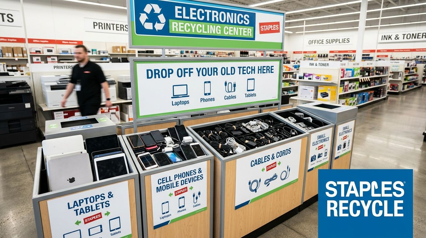 Electronic Recycling at Staples: A Guide for Atlanta Firms, 404-666-4633