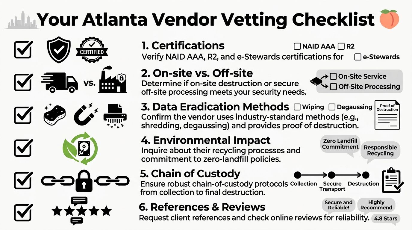Secure Hard Drive Destruction Services Atlanta GA 2026 Guide, 404-666-4633
