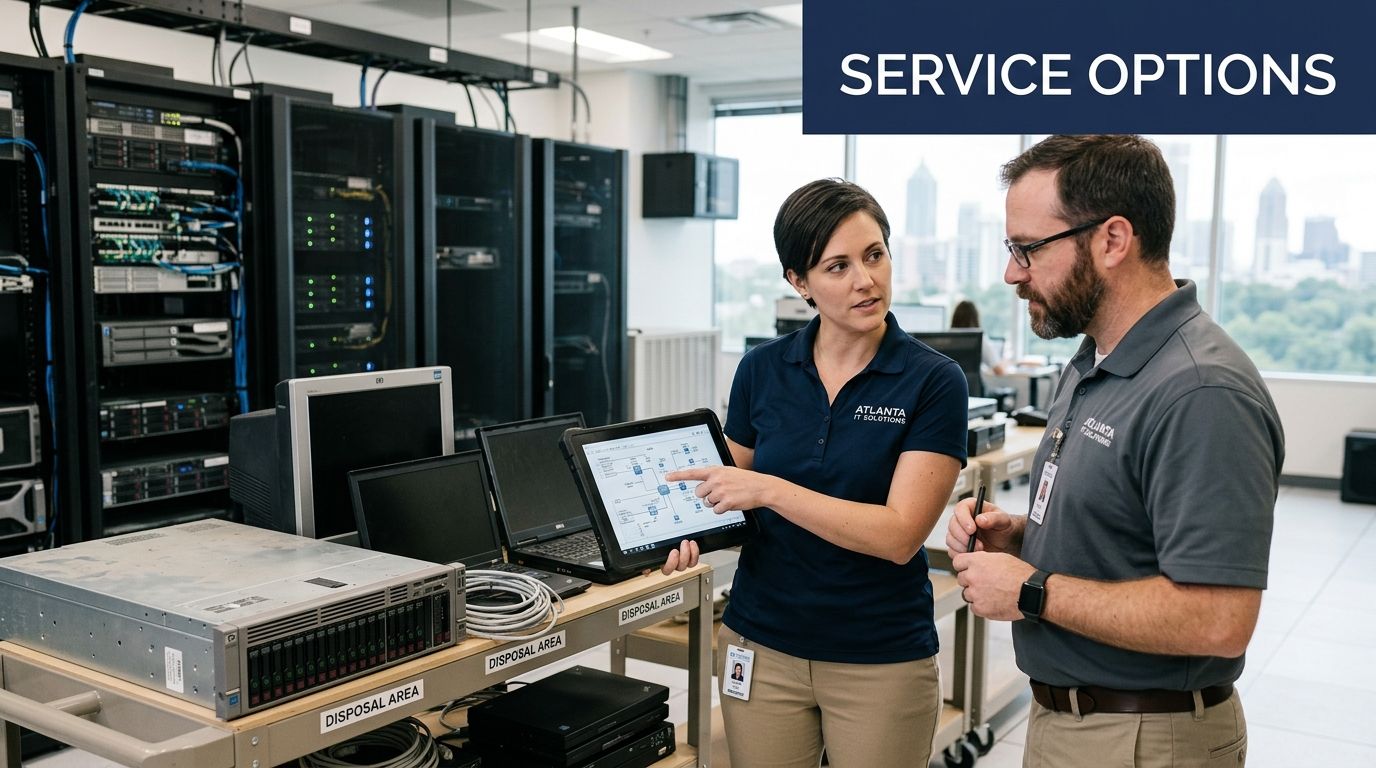 Secure IT Equipment Disposal Atlanta GA, 404-666-4633