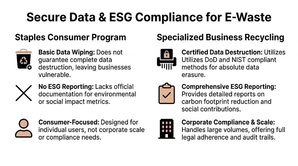 Staples Electronics Recycling: Atlanta B2B Solution, 404-666-4633