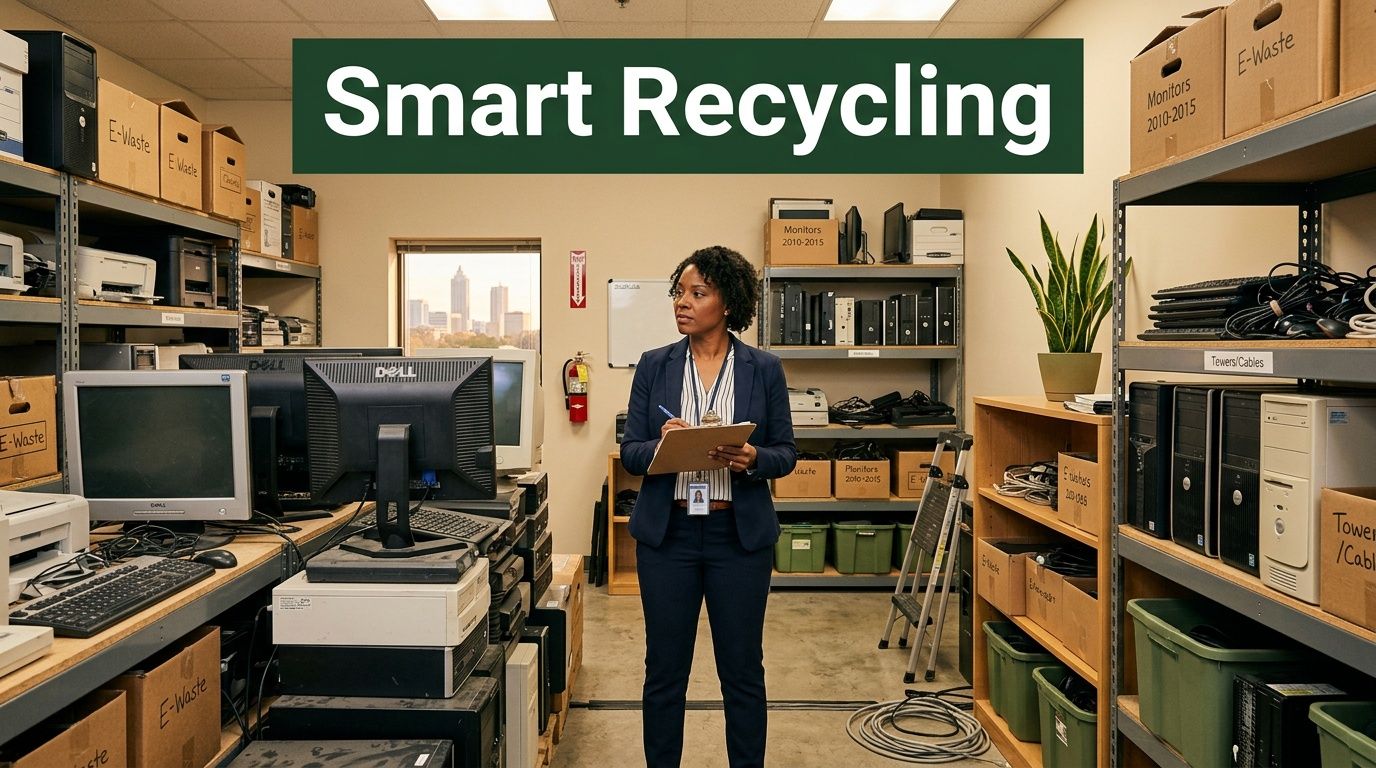 Where Businesses Recycle IT Equipment Atlanta GA, 404-666-4633